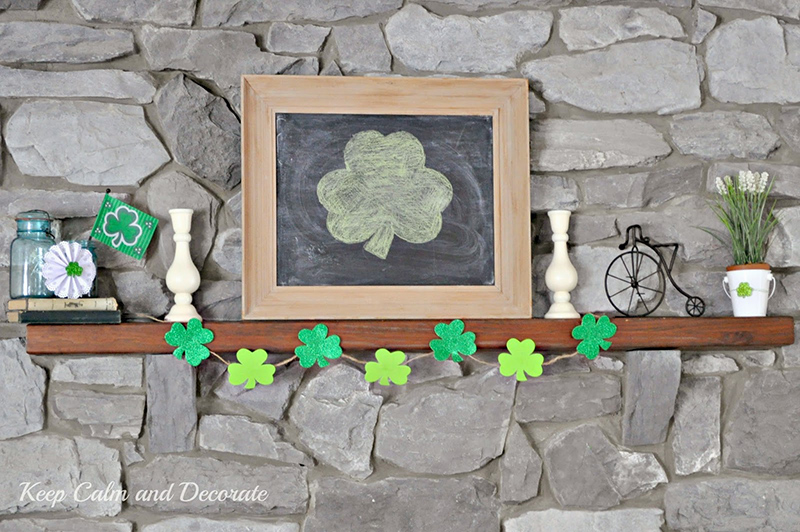 St. Patrick's Day Mantel