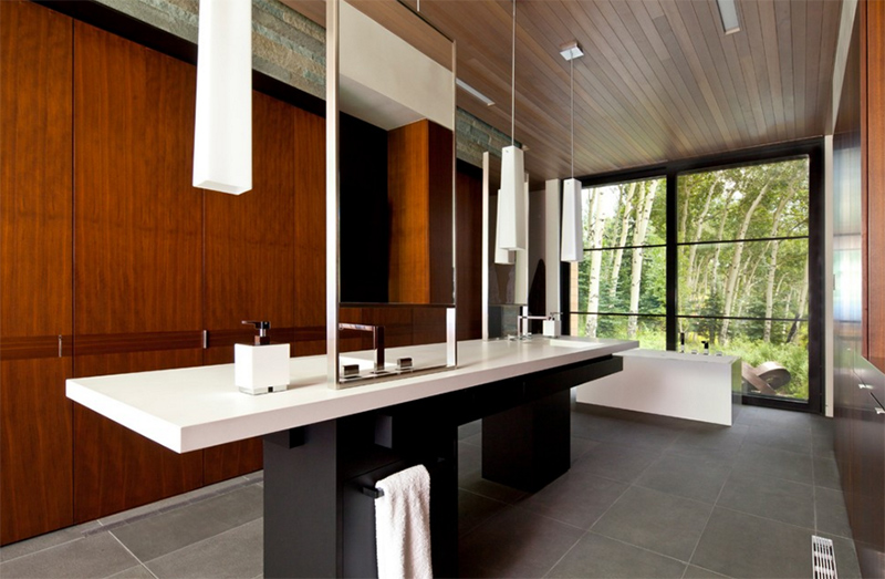 25 Bathrooms With Floor To Ceiling Glass Windows Home Design Lover