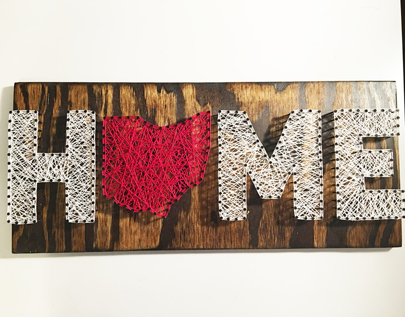 Ohio HOME String Art