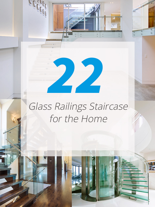 glass stair railings home