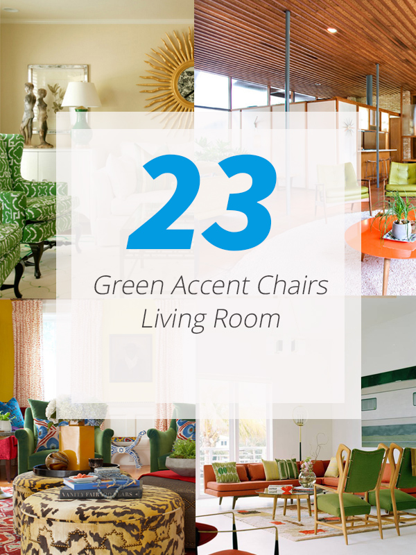 green accent chair livingrooms