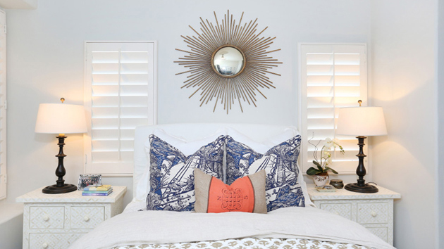 20 beautiful bedrooms with sunburst mirrors | home design lover