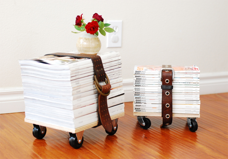 Upcycled Magazine Stool Tutorial