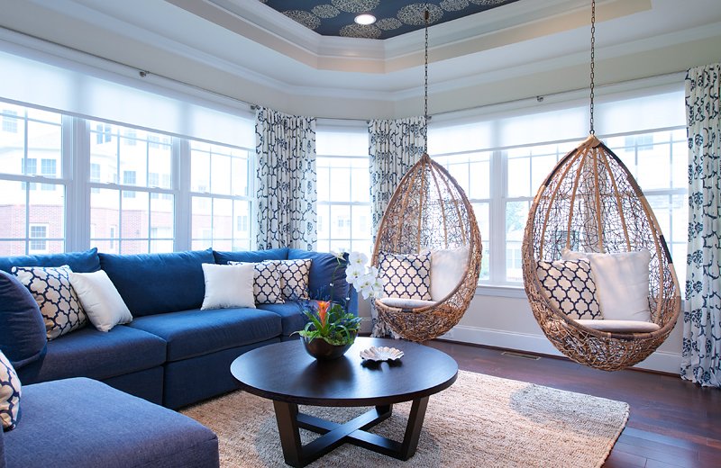20 Fascinating Swing Chairs in the Living Room | Home Design Lover