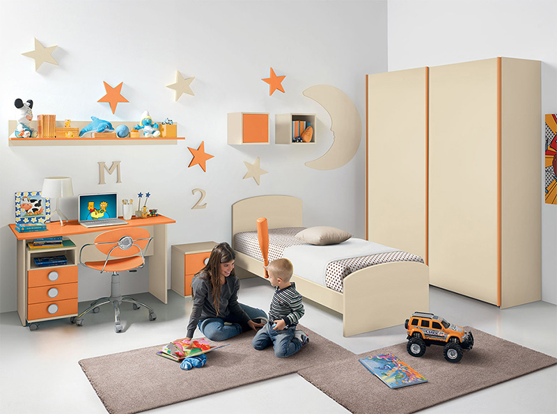 Italian Kids Bedroom VV Composition G003