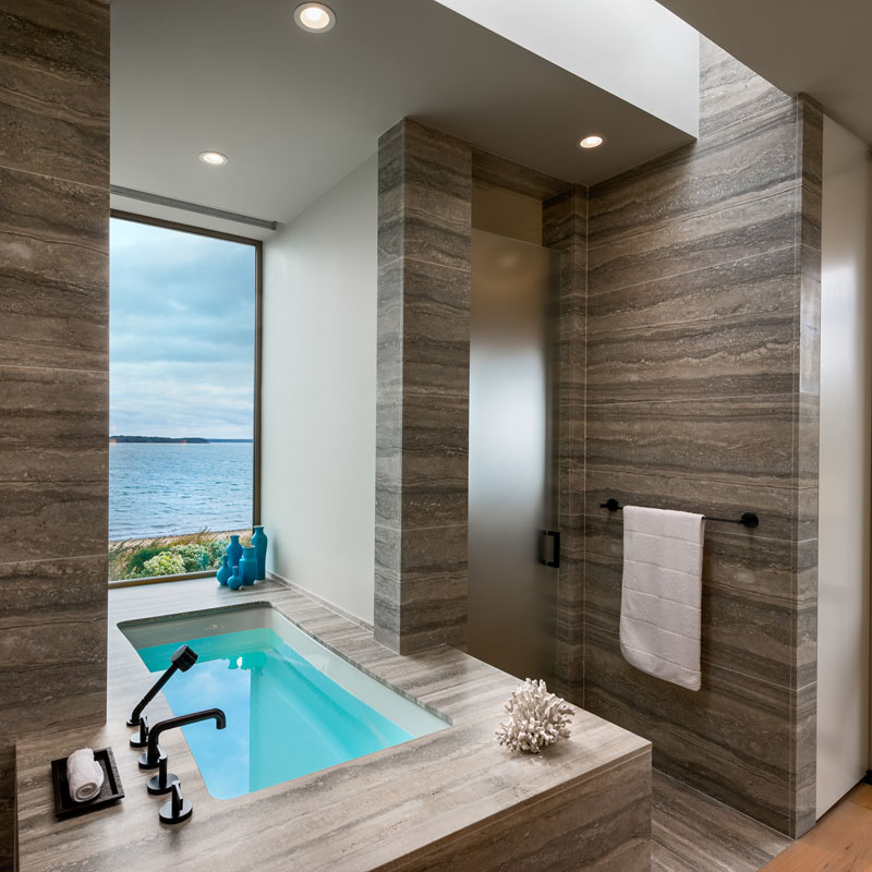 Long Island Home master bathroom