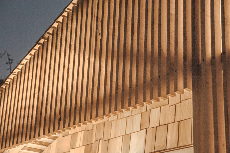 Writer's Shed London exterior cedar wood