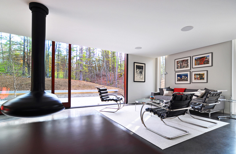 Pleated House interior