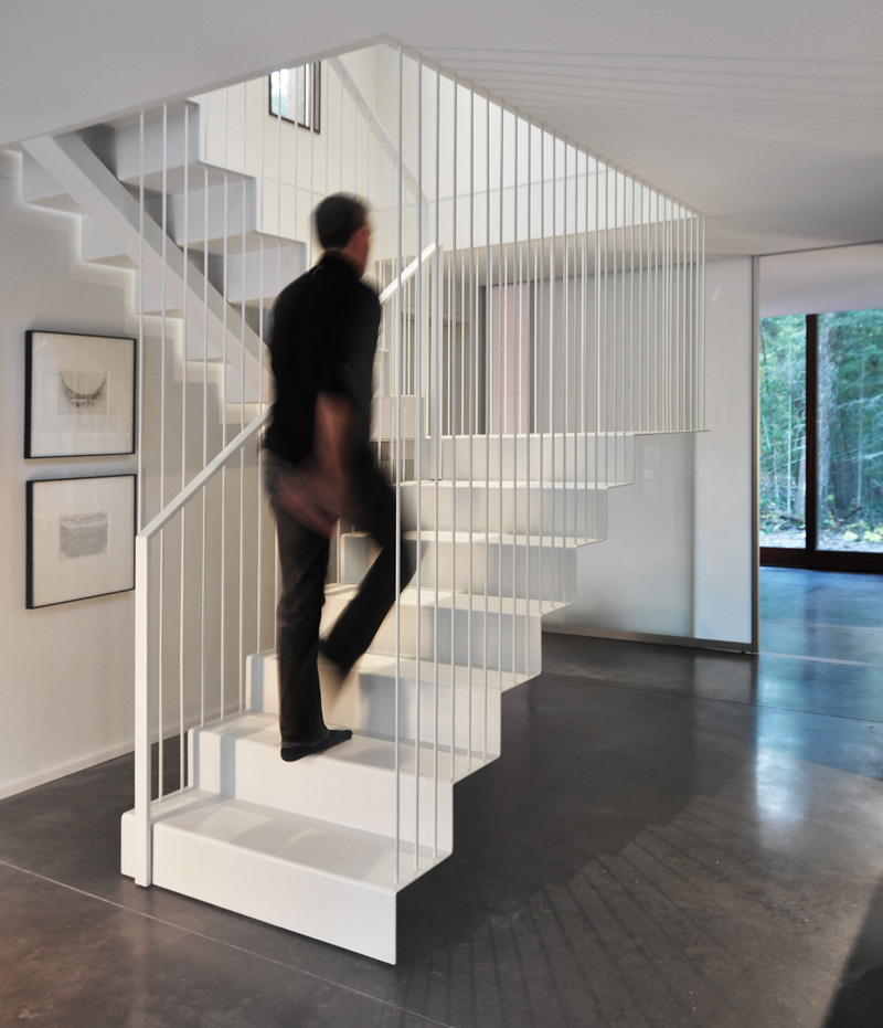 Pleated House stairs