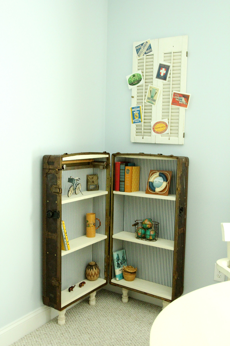 How Eduardo the Antique Trunk Became a Bookshelf