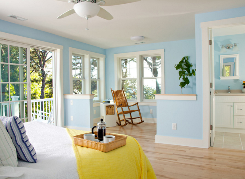 rocking chair in bedroom