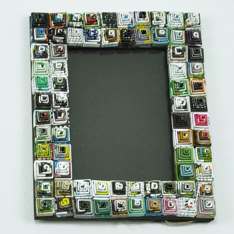 Spiral Recycled Magazine Photo Frame