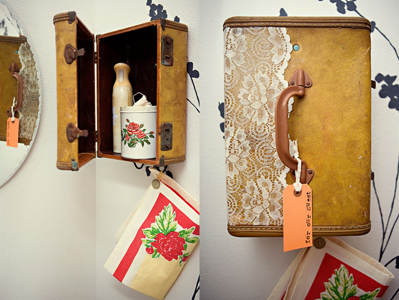 DIY Project: Suitcase Vanity & Towel Holder