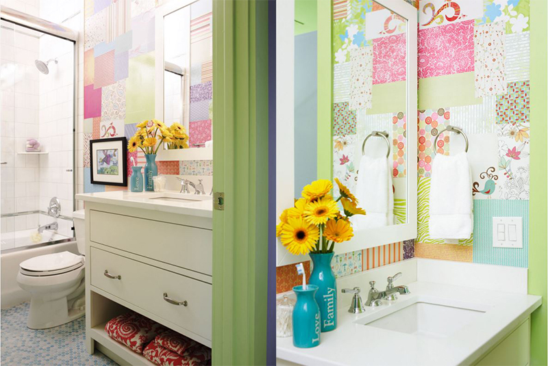 bathroom wallpaper for kids