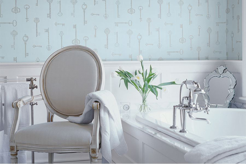 20 Designs of Stylish Bathroom Wallpapers  Home Design Lover