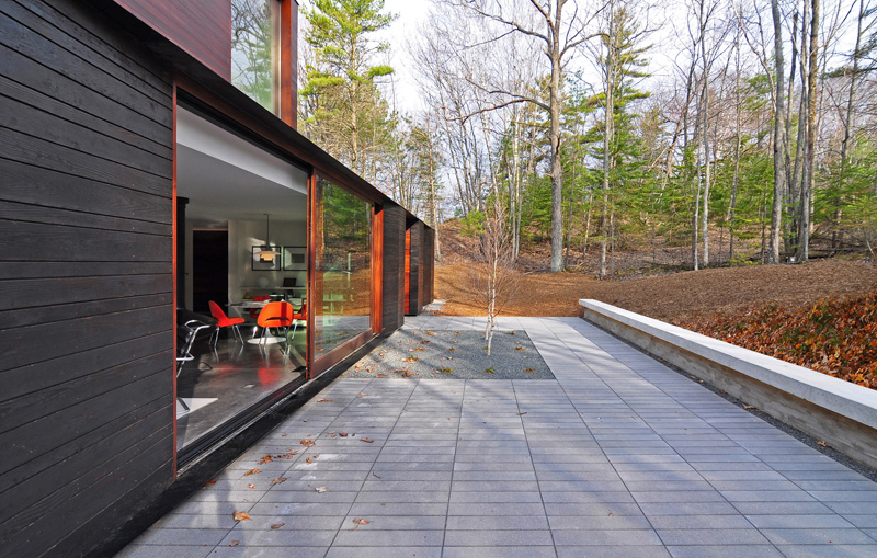 Pleated House patio