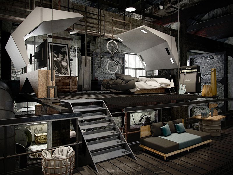 22 Mind Blowing Loft-Style Bedroom Designs  Home Design Lover