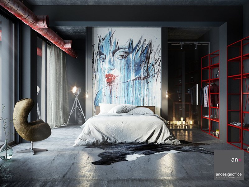 22 Mind Blowing Loft  Style Bedroom  Designs Home Design  Lover