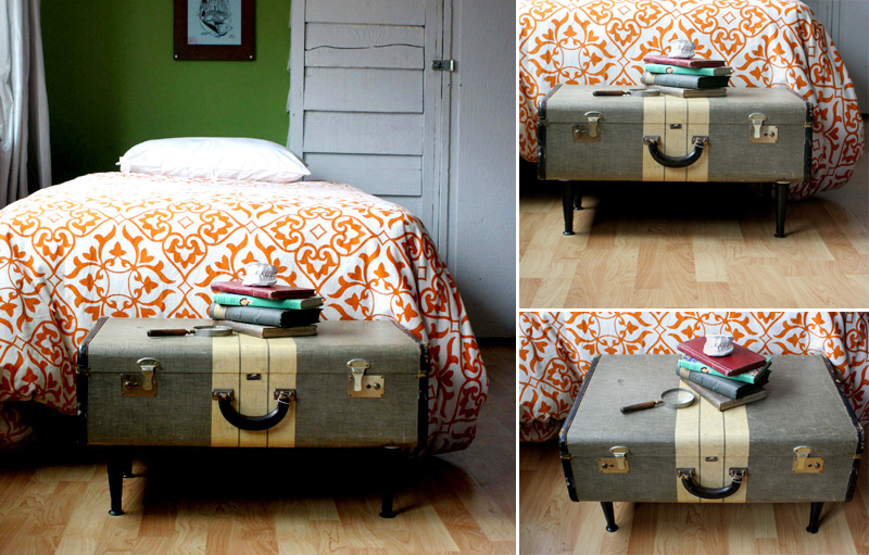 DIY Project: Ashley’s Vintage-Suitcase Coffee Table