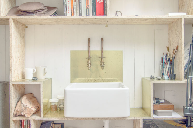 Writer's Shed London small sink