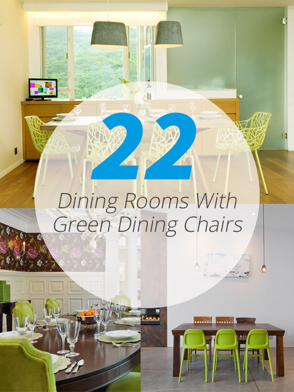 green dining chairs