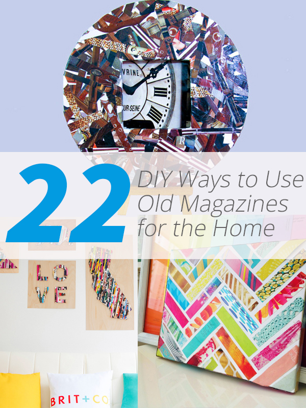 Old Magazines Recycled Into Useful Household Items, Home Improvement