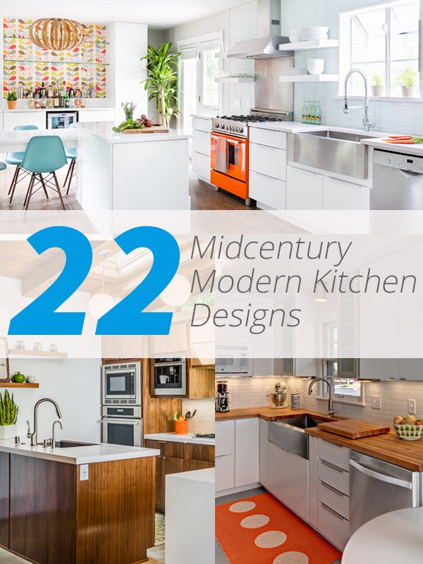 midcentury modern kitchens