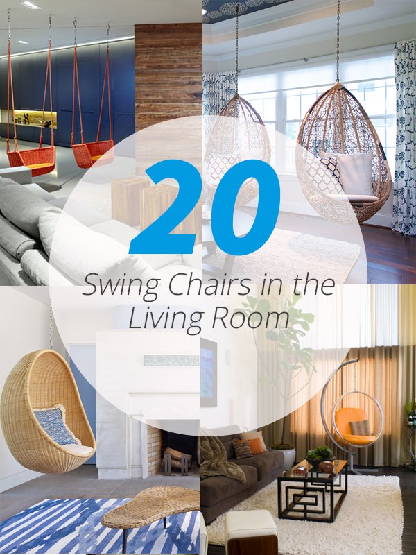 20 Fascinating Swing Chairs in the Living Room Home Design Lover