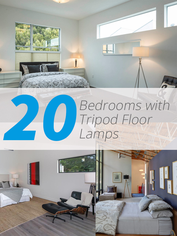 20 Awesome Bedrooms With Tripod Floor Lamps Home Design Lover