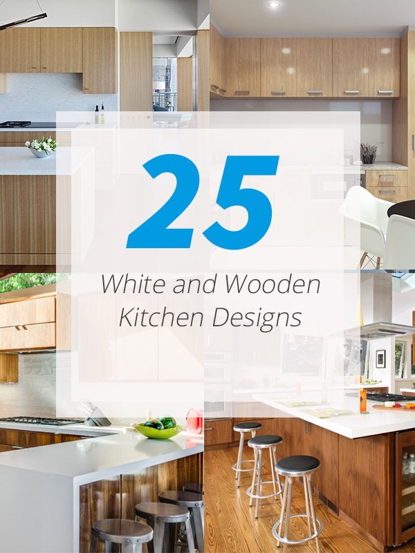 25 Warm White And Wooden Kitchen Designs Home Design Lover