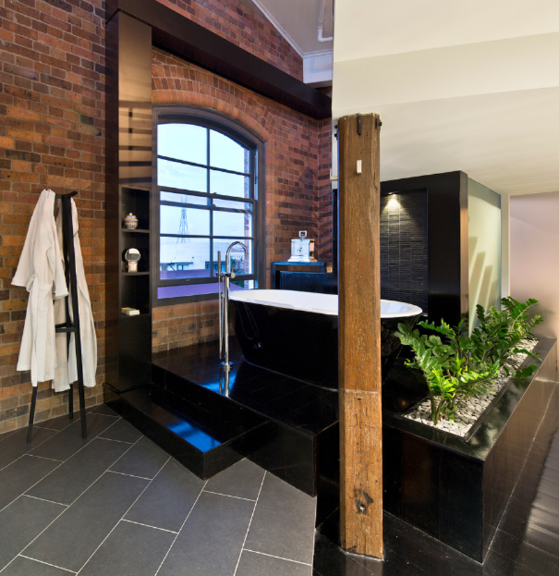 20 Awesome Brick Walls In The Bathroom Home Design Lover