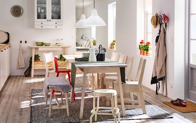 Traditional Scandinavian Family Setting