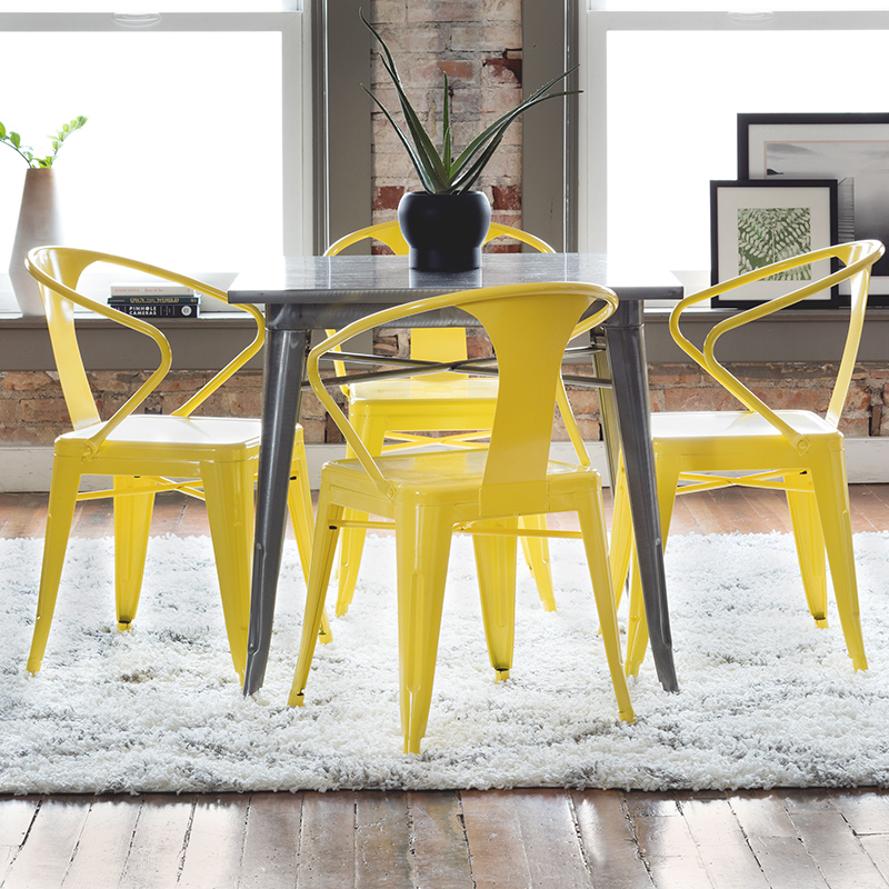 Tabouret Lemon Metal Stacking Chairs