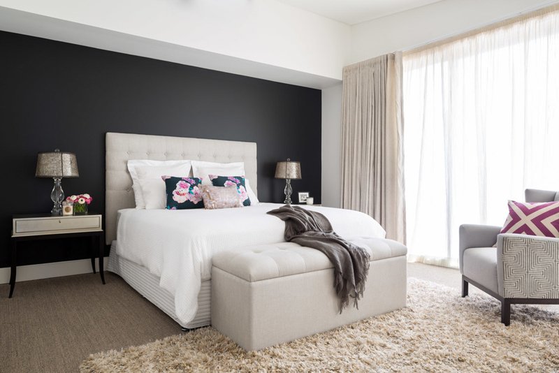 20 Beautiful Black Accent Walls in Different Bedrooms