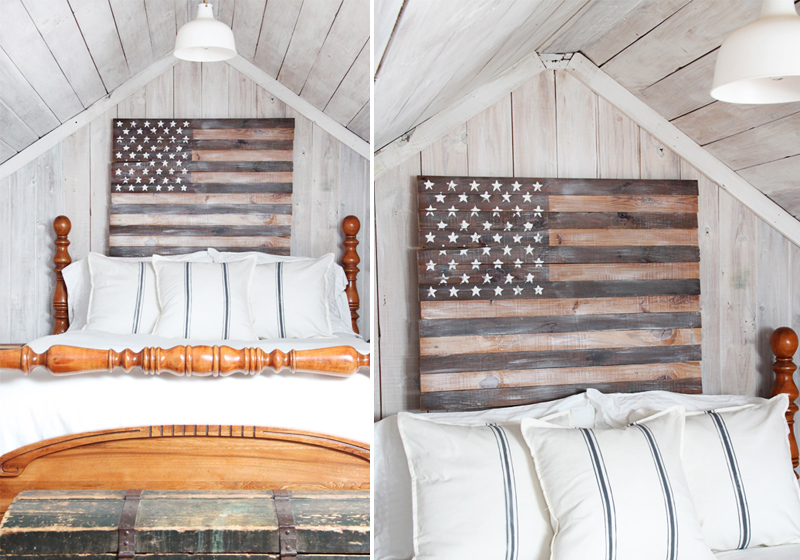 DIY Planked American Flag