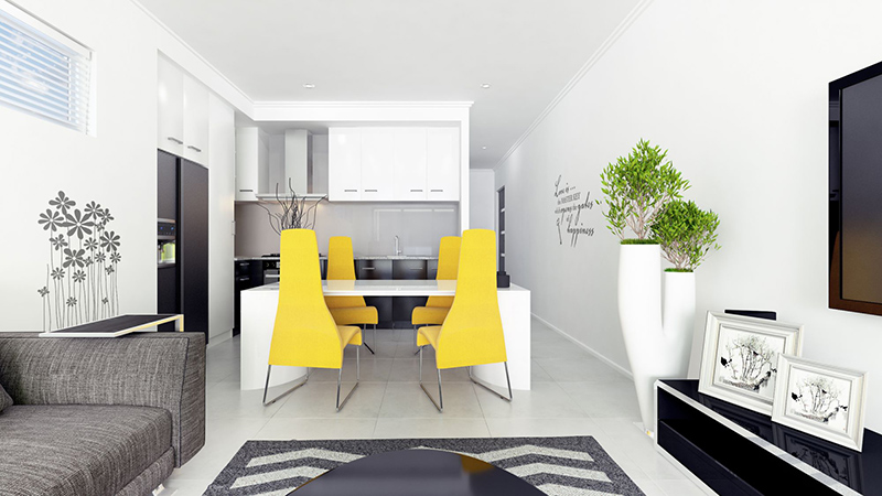 25 Dining Areas with Yellow Dining Chairs | Home Design Lover