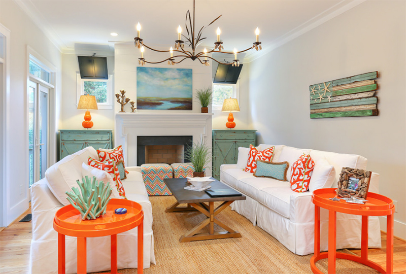 22 Beach Themed Home Decor in the Living Room | Home Design Lover