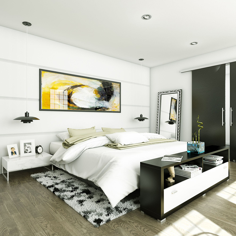 22 Stunning and Neat White Condo Bedrooms | Home Design Lover