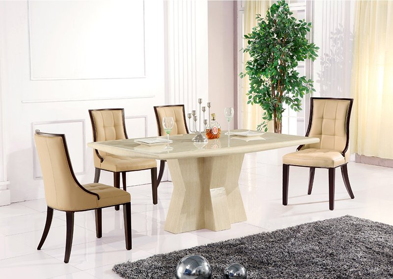 Caprice Marble Rectangular Dining Table