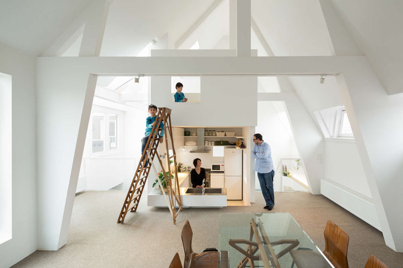 sunken kitchen ladder