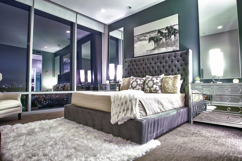 bedroom mirrored mirror nightstand headboard nightstands tufted pearl paint dresser mirrors bedrooms glass alongside contemporary living night above colors should