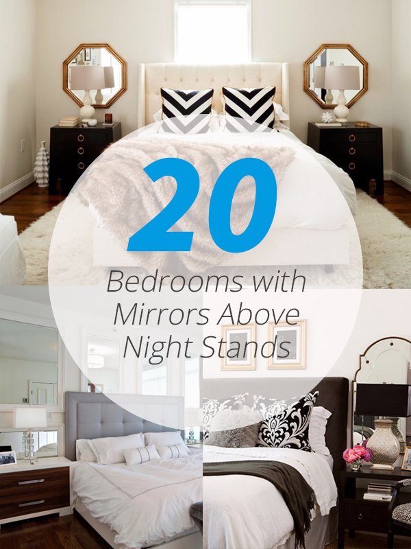 20 Beautiful Bedrooms With Mirrors Above Night Stands Home Design Lover