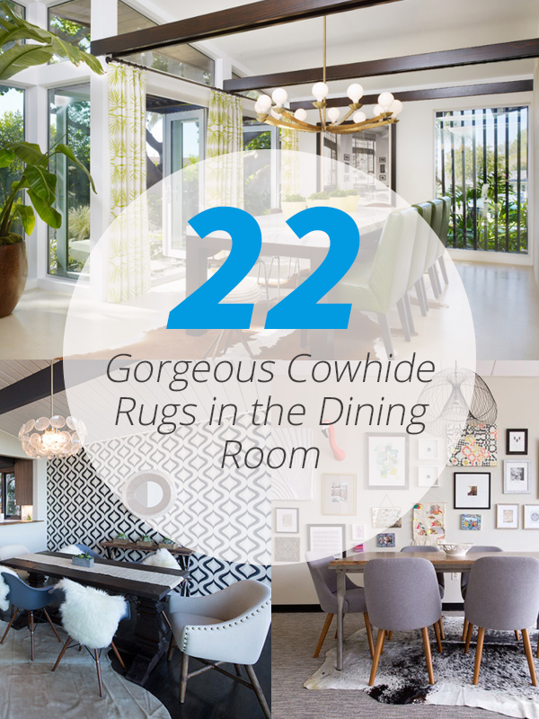 22 Gorgeous Cowhide Rugs In The Dining Room Home Design Lover