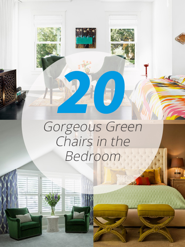 green bedroom chair