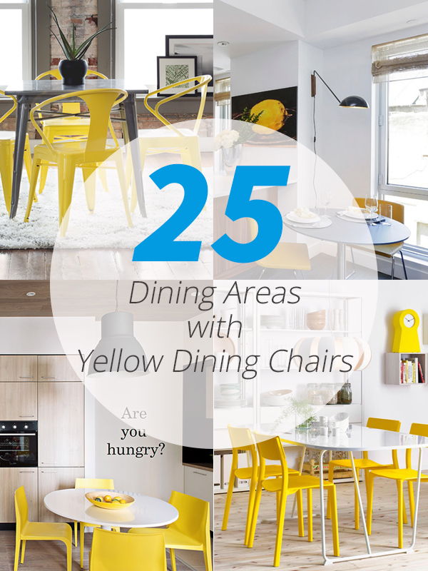 yellow dining chairs