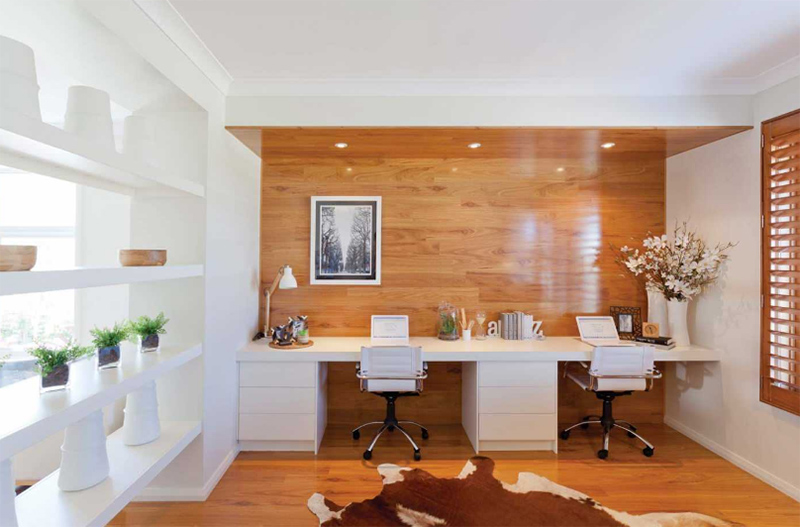 22 Warm Wooden Home Office Designs Home Design Lover