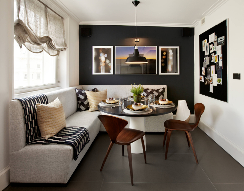 20 Beautiful Dining Rooms With Black Accent Walls Home Design Lover