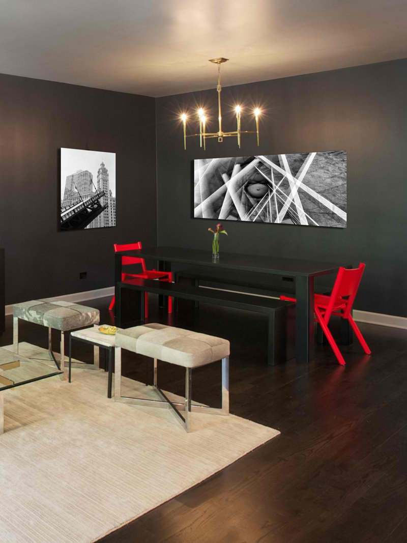 Black White And Gray Dining Room / Black, White & Gray Dining Room