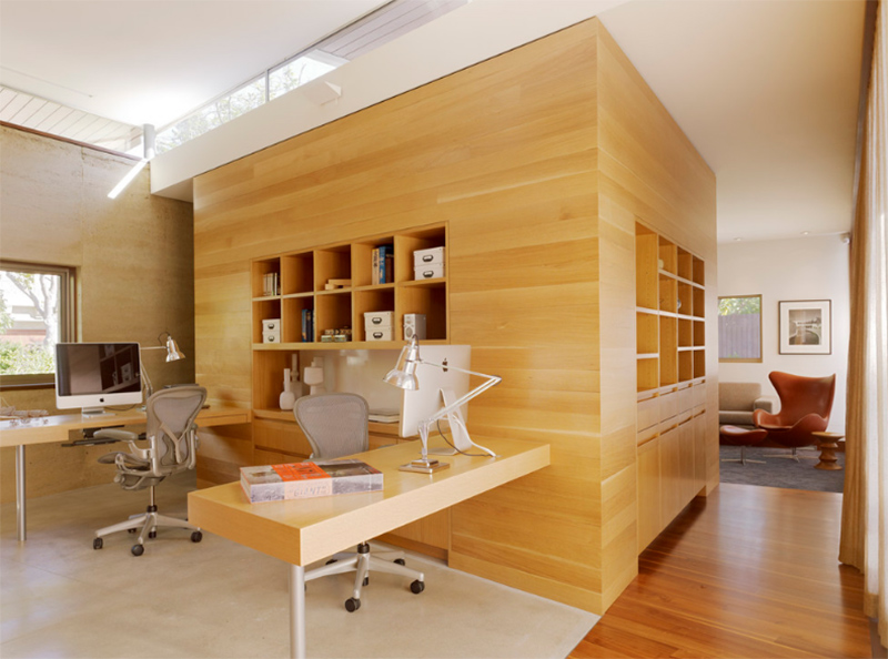 22 Warm Wooden Home Office Designs Home Design Lover