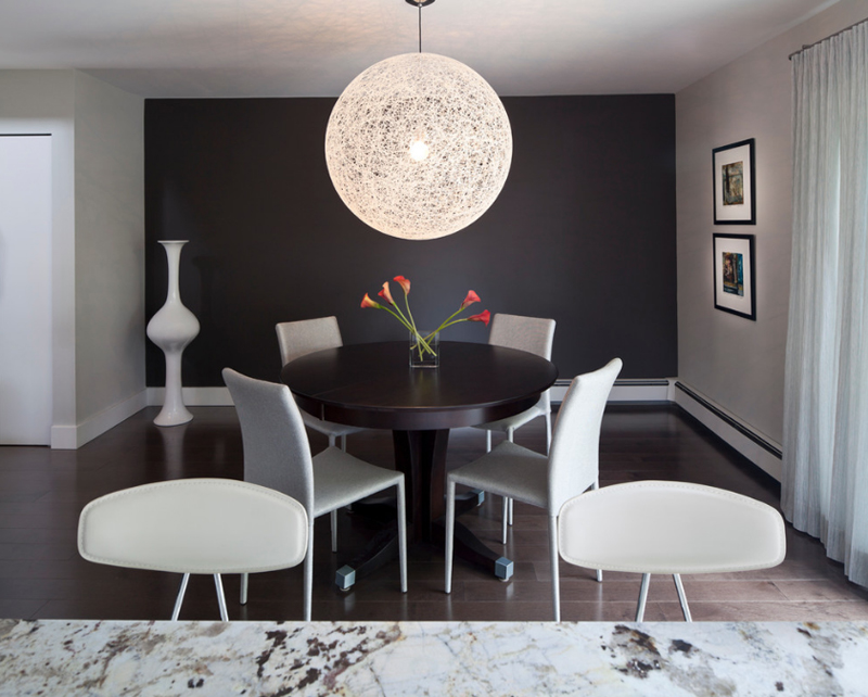 20 Beautiful Dining Rooms with Black Accent Walls | Home Design Lover